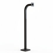 58" Pad Mount Steel Gooseneck Stand - Black (12.21)