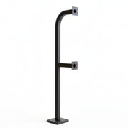 64" Dual Height Gooseneck Pedestal - Single Channel