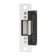 Adams Rite Electric Strike, Fail Secure, 24 VAC, for Aluminum Applications, 4-7/8" x 1-1/4" Flat Faceplate with Round Corners, Aluminum Finish