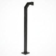 72" Heavy Duty Pad Mount Gooseneck With 3" Square Tubing- Black