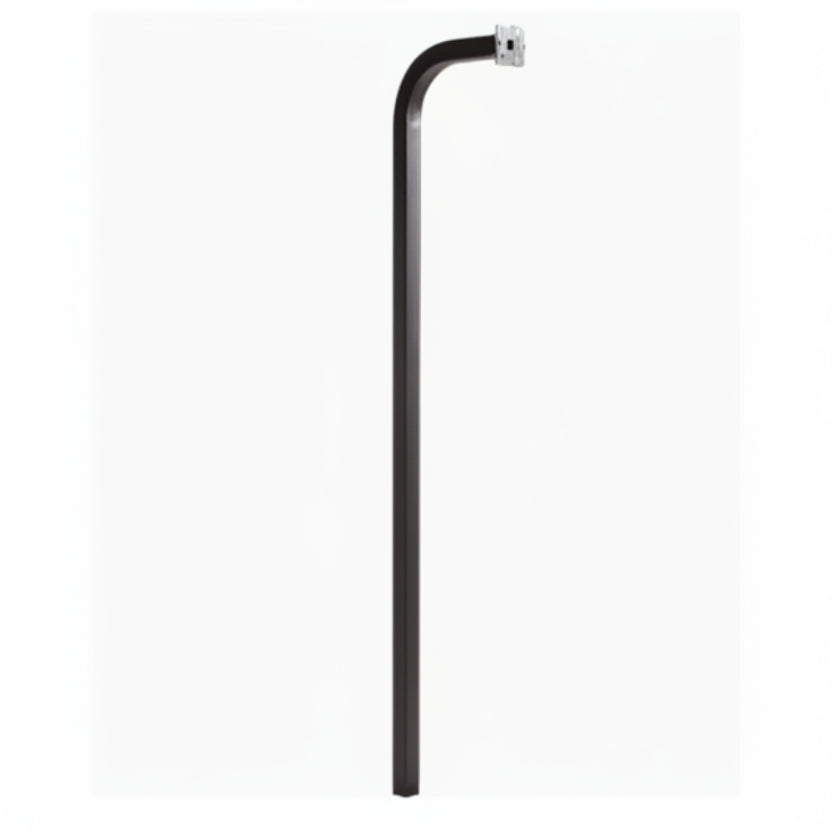 72" In-Ground Gooseneck Stand - Black