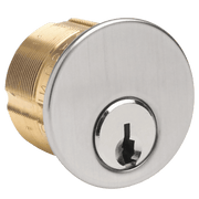 1-1/4" Mortise Cylinder, 5-Pin, Drilled 7, Schlage C Keyway, Keyed Alike 42642, Satin Chrome