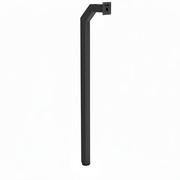 72" In-Ground Gooseneck Stand Made with 3" Square Tubing