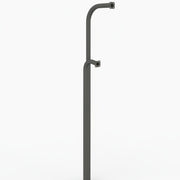 72" Dual Height In-Ground Gooseneck - Black