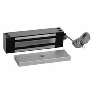 RCI 1500Lb Gatemag, 12/24 VDC, Remote Lock Status, Swinging or Sliding Gates, Satin Stainless Steel