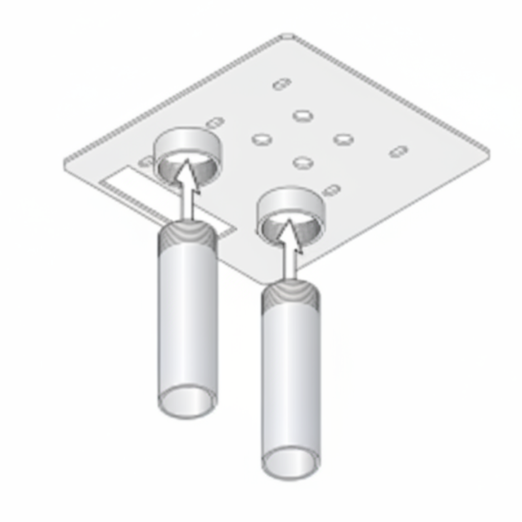 Post Mount Kit For 9000 Series Operators (Includes Plate, Mounting Posts And Hardware) (3.23)