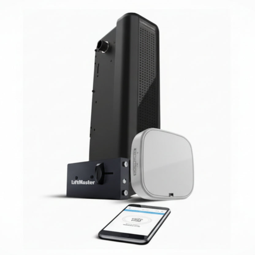 Heavy Duty Wall Mount Opener UL Certified to Lift Doors up to 1,100LBS, DC Motor, Battery Backup, Wi-Fi