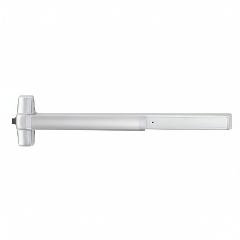 Von Duprin Pool Gate Exit Device 636, 4', Weather Resistant, Exit Only, Non-Keyed, Satin Chrome