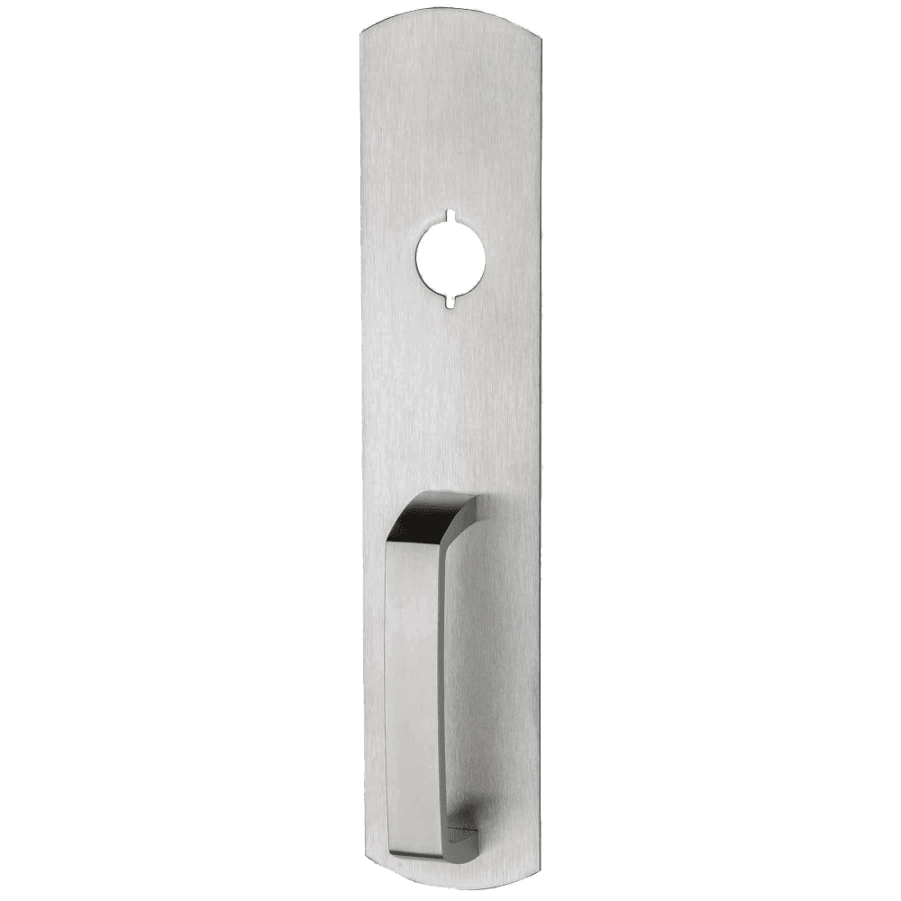 98/99 Night Latch Pull Handle With Rim Cylinder - Satin Chrome(6.22)