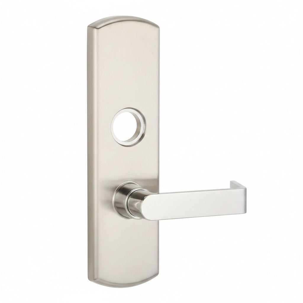 Von Duprin Grade 1 Lever Trim, Nightlatch Function, Rim/Vertical Rod Prep, 06 Lever with Escutcheon, Satin Chrome Finish, Right Hand Reverse