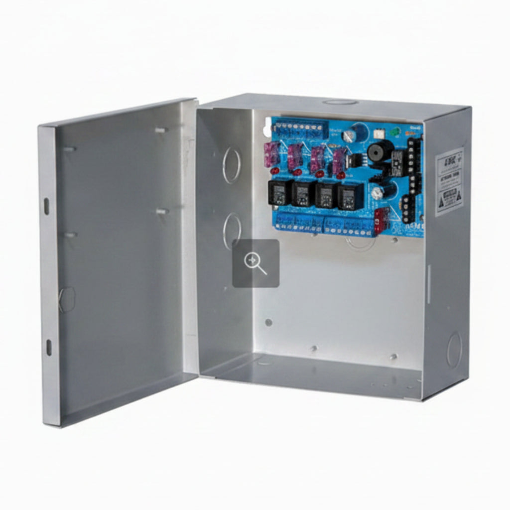 Altronix Access Power Controller, Input 12/24VAC/DC, 4 Fused Outputs, With Enclosure