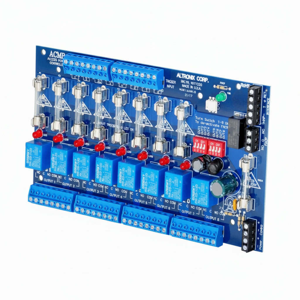 Altronix Access Power Controller, Input 12/24VAC/DC, 8 Fused Outputs