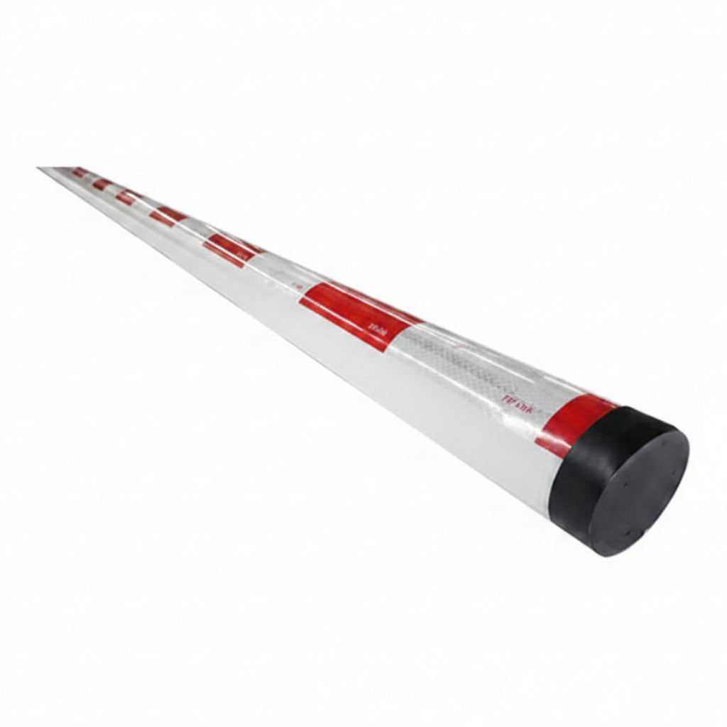 12' Aluminum Arm With Red / White Reflective Caution Stripes (Meets DOT Specs)