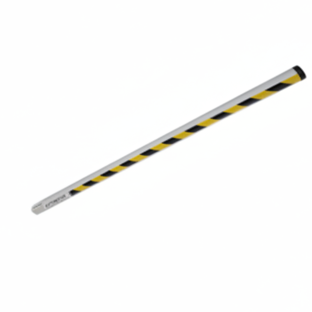 15' Aluminum Arm With Black / Yellow Caution Stripes