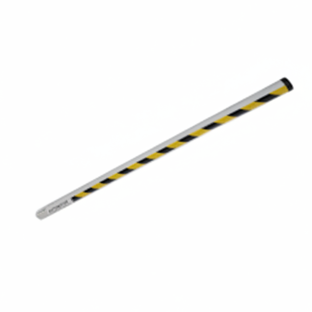 12' Aluminum Arm With Black / Yellow Caution Stripes