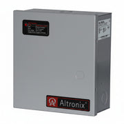 Altronix Power Supply/Charger, Input 115VAC 50/60Hz @ 0.6A, 2 PTC Outputs, 12/24VDC @ 1A, Grey Enclosure