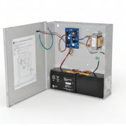 Altronix Power Supply/Charger, Input 115VAC 50/60Hz @ 0.6A, 2 PTC Outputs, 12/24VDC @ 1A, Grey Enclosure