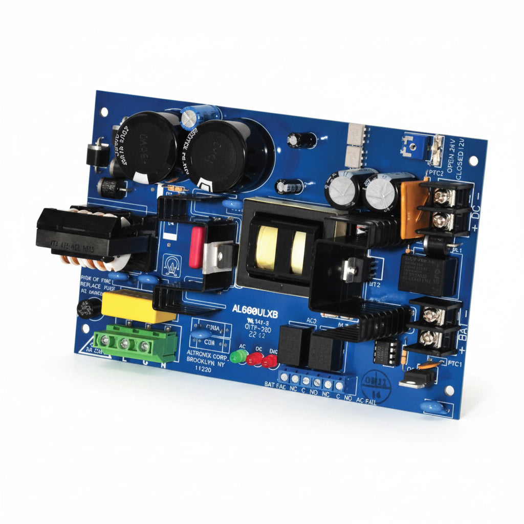 Altronix Off-Line Switching Power Supply Board, Input 115VAC 60Hz @ 3.5A, 12/24VDC @ 6A Output
