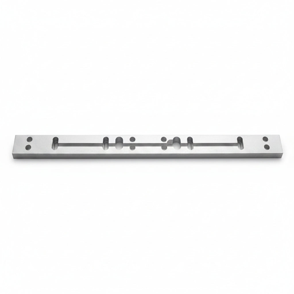 1/2" Spacer Plate For 600LB Double Magnetix Lock, Clear Anodized Finish
