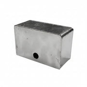4" Steel Wheel Box - Clear Zinc