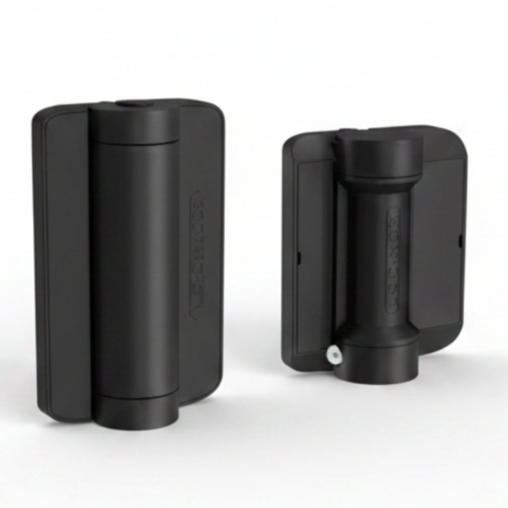 CARACAL 180° Self Closing Hinge For Square Posts (Includes: (1) Caracal And (1) Serval Hinge)