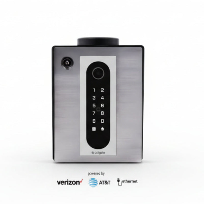 Infinity Post Mount DESIFire Reader With QR Reader, Keypad, And Bluetooth