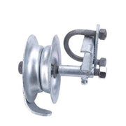 Pipe Track Roller With 2" U-Bolt, Pressed Steel, 5" x 1-5/8"