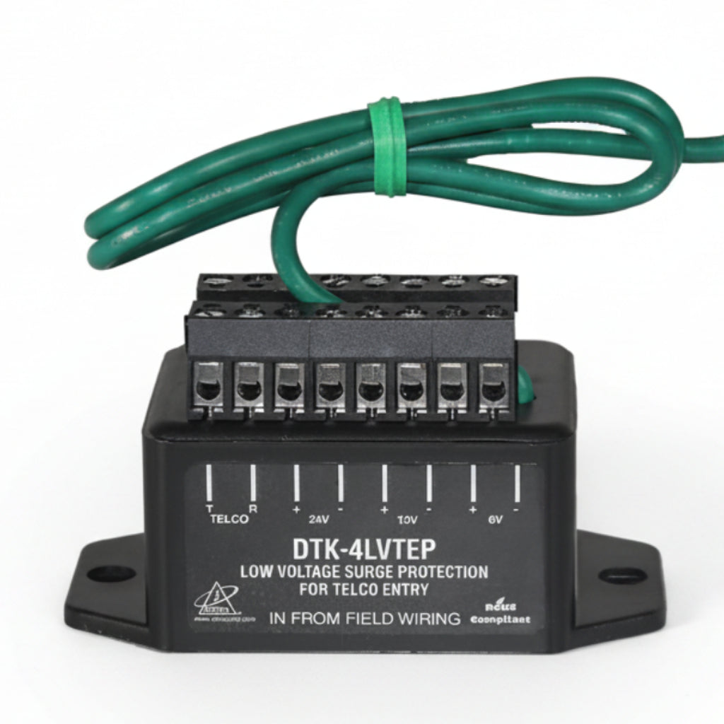 4 Pair Telephone Entry Surge Supressor (1 Pair 12V, 1 Pair 24V, 1 Pair 130V TELCO, 1 Pair 5V Data)