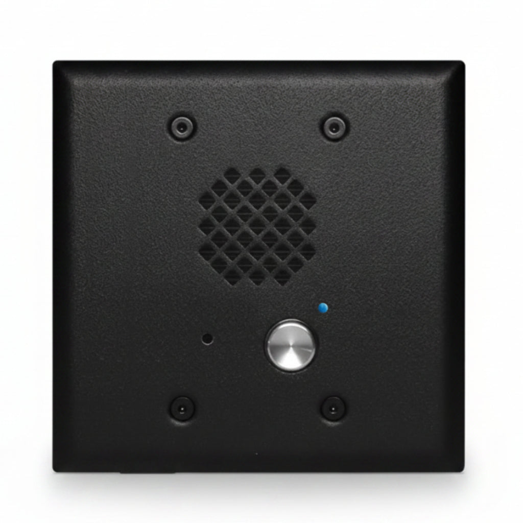 Viking Double Gang VoIP Entry Phone With Enhanced Weather Protection, Black Finish