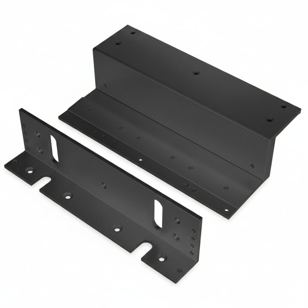 Z-Bracket, Black, For 1,200-LB Series Electromagnetic Locks