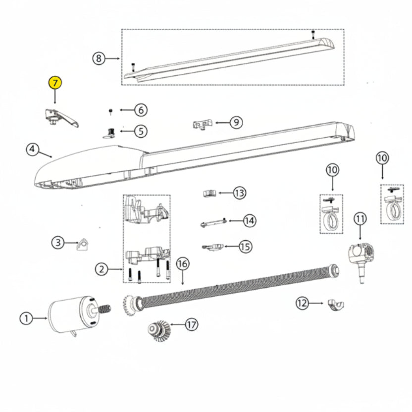 E4 Handle, Manual Release