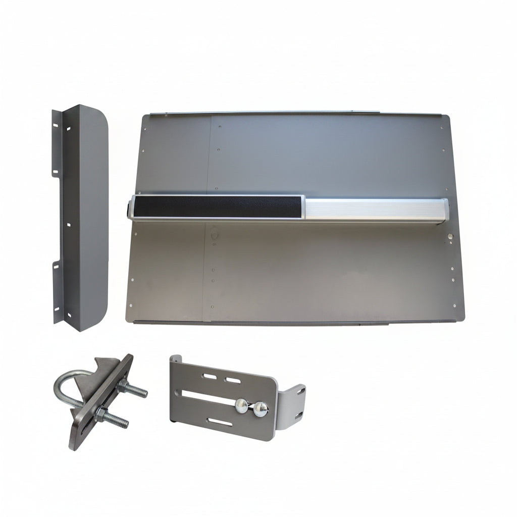 ED44 Edge Panic Shield Value Kit With LockeyUSA PB2500 - Silver