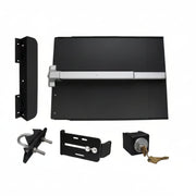 ED51B Edge Panic Shield Safety Kit (Includes: Panic Shield, PB 1100 Panic Bar, ED-SB Strike Bracket, ED-GB5 Key Box, Key Cylinder, Latch Protector, Jamb Stop) - Black