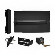 Edge Panic Shield Safety Kit (Includes: Panic Shield, Detex V-40XEBxWx48 42" Weatherized Alarm Panic Bar, ED-SB Strike Bracket, ED-GB5 Key Box, Key Cylinder, Latch Protector, Jamb Stop)