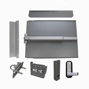 PS- Edge 11-Security Kit 24" Silver ..= 1- Edge-11 Shield / 1-Pb-1100-Ss / 1-..Ps-Sb Strike Bracket / 1- Ed-200../1-285P-Sc / 1 Jamb Stop / 1 Ps-Lp/ Max (6.22)