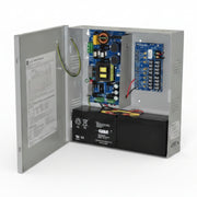 Altronix Power Supply/Charger, 8 Fused Outputs, 24VDC @ 10A, Aux Output, 220VAC, Grey Enclosure