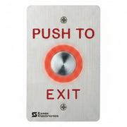 Essex Piezoelectric "Push To Exit" Button, Stainless Steel Faceplate, Single Gang
