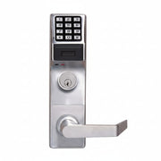 Alarm Lock Pushbutton Exit Trim With Prox Reader, 2000 Users, 40,000 Event Audit Trail, Weatherproof, Straight Lever, For Von Duprin 98/99, PHI 2200, Satin Chrome