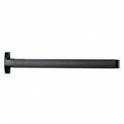 First Choice 3690 Concealed Vertical Rod Exit, 36" Device, Narrow Stile Application, Non-Handed, Prepped For Exterior Key Cylinder, No Cylinder, Impact Rated, Black Anodized Aluminum