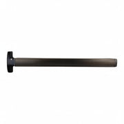 First Choice 3690 Concealed Vertical Rod Exit, 42" Device, Narrow Stile Application, Non-Handed, Prepped For Exterior Key Cylinder, No Cylinder, Impact Rated, Black Anodized Aluminum