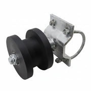 Rollers For 2" Square Gate Frame Mounted On 4" Round Post