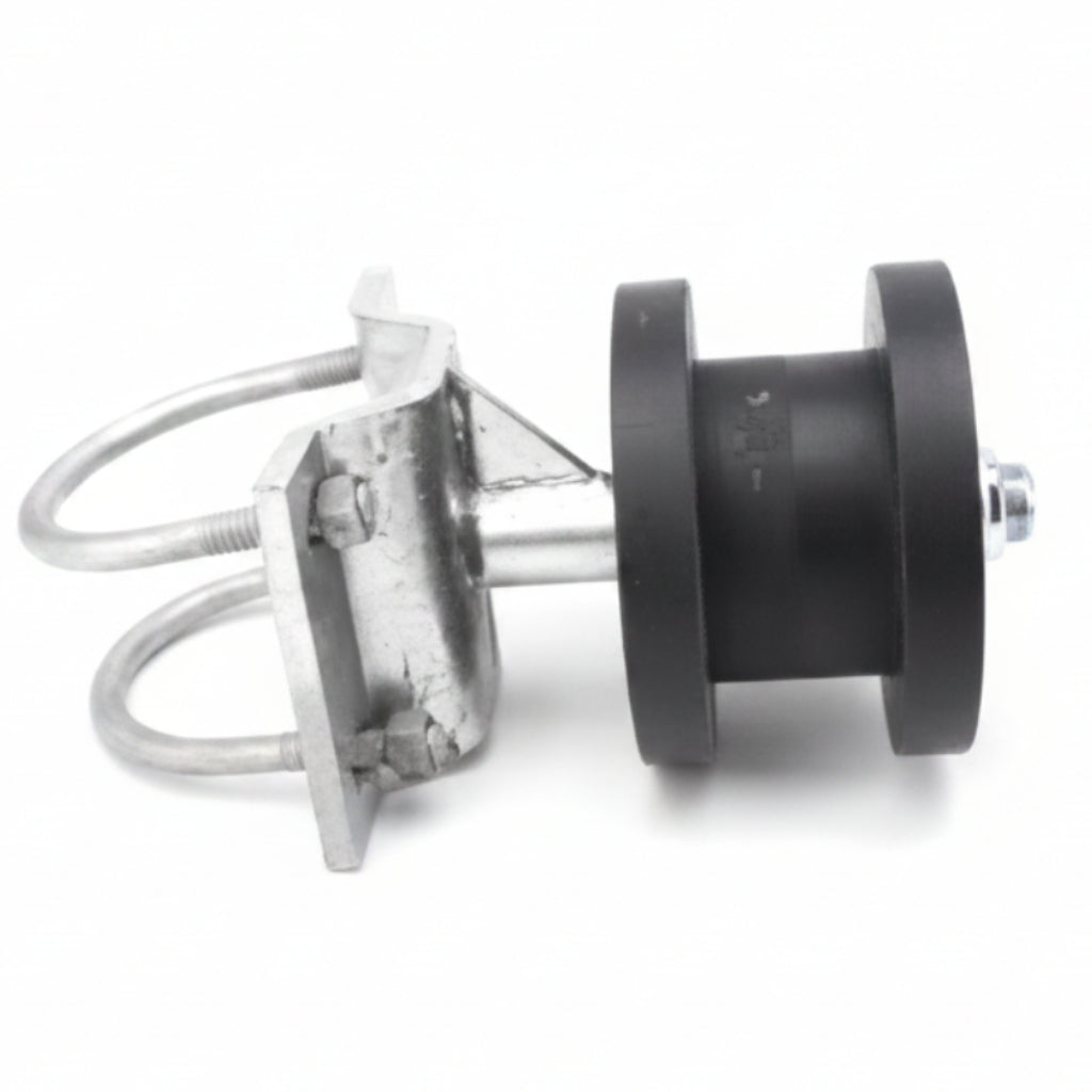 Roller For 2" Square Gate Frame Mounted on 4.5" Round Post