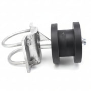 Roller For 2" Square Gate Frame Mounted on 4.5" Round Post
