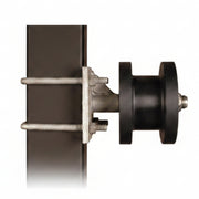 Heavy Duty Rollers For 2" Square Gate Frame Mounted On 4" Square Post