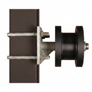 Rollers For 2" Square Gate Frame Mounted On 4" Square Post