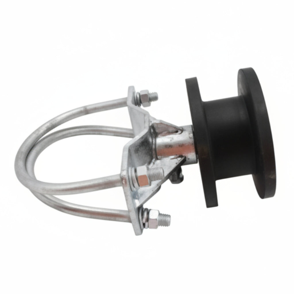 Heavy Duty Cantilever Roller For 2" Square Gate Frame Mounted On 6-5/8" Round Gate Post