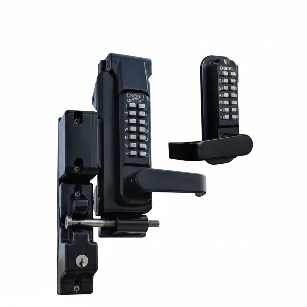 Sumo GL2 Surface Mount Gate Lock - Double Combination (Jet Black - Marine Grade)