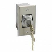 Exterior OPEN-CLOSE Flush Mount Key Switch With Center Return
