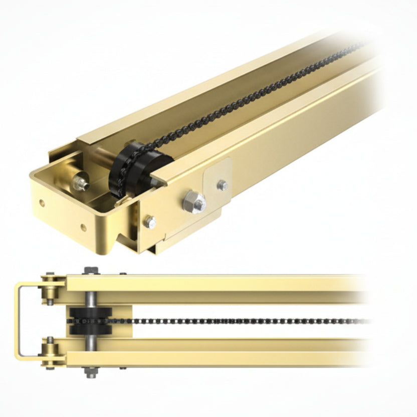 Overhead Rails Extendable High Traffic Overhead Rail, 14ft, HCTDCUL. 1PC – Access Distribution Centre