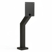 48" Aluminum Heavy Duty Architectural Style Pad Mount Gooseneck Stand For DKS Phone Systems - Black